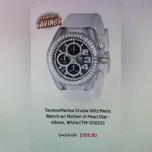 Techno Marine silicone band watch NWT